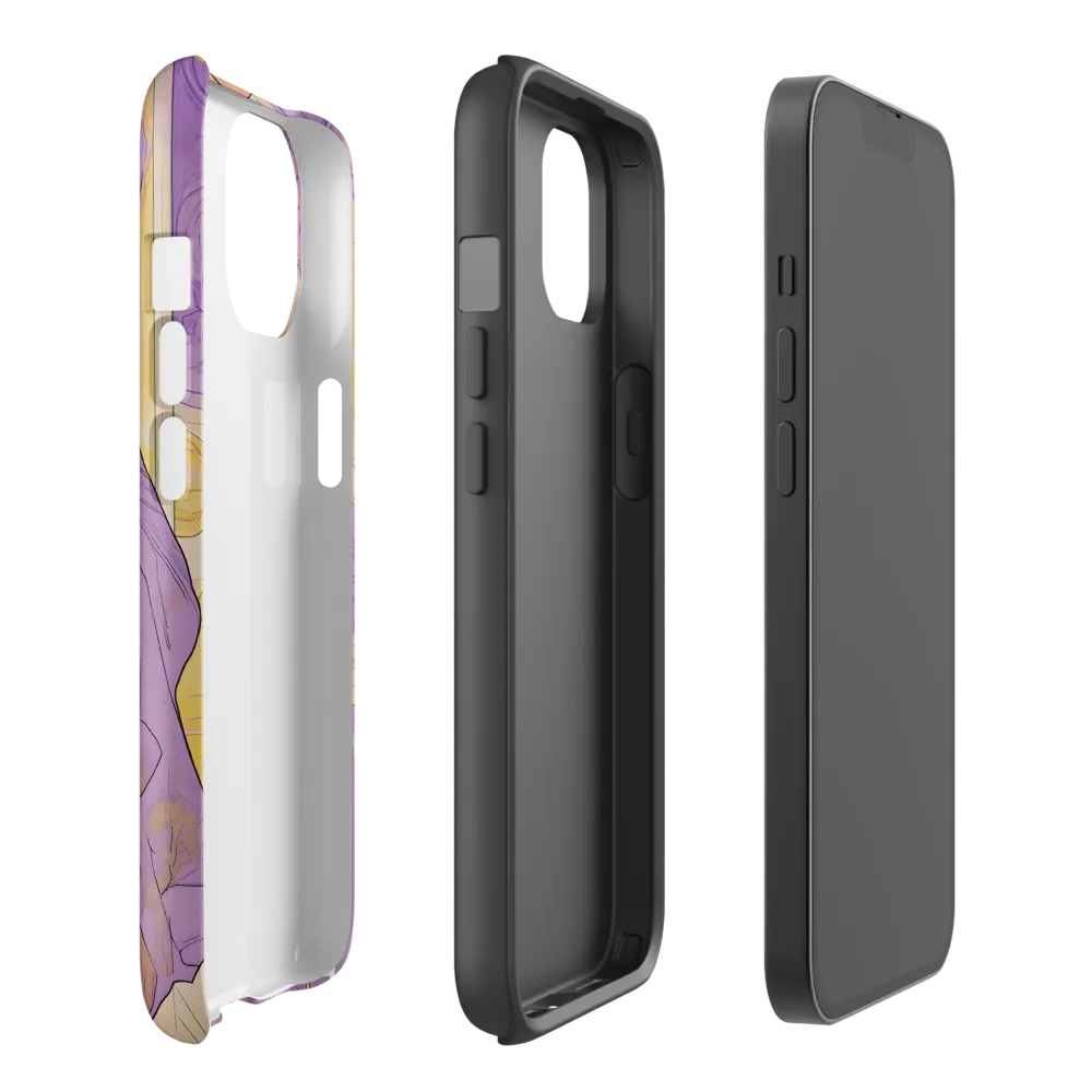 Elegance in Floral Harmony | Phone Case |  14 | Tough Case | Matte