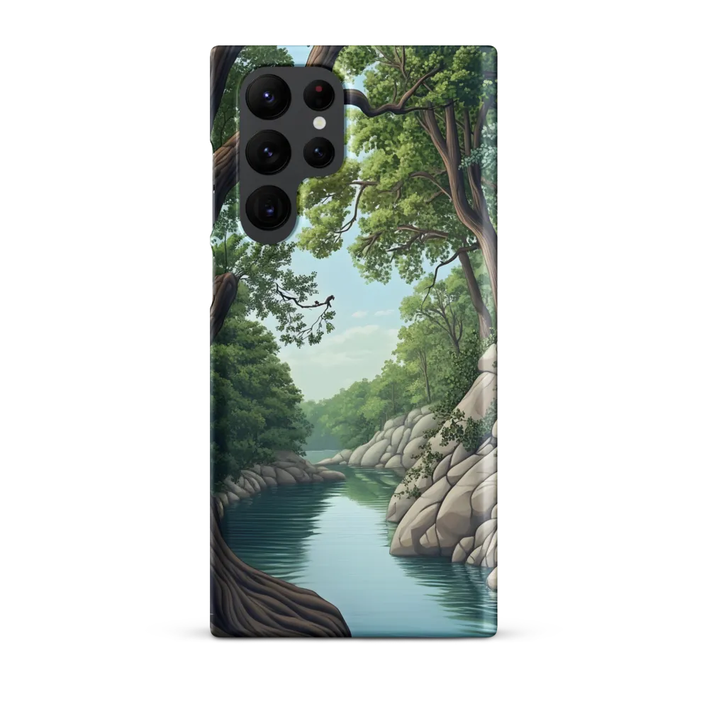 Tranquil Reflections: A Serene River Landscape