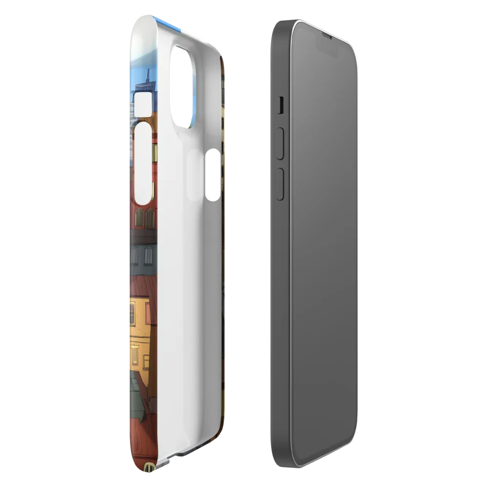 Urban Symphony: A Colorful Cityscape | Phone Case |  14 Plus | Snap Case | Glossy