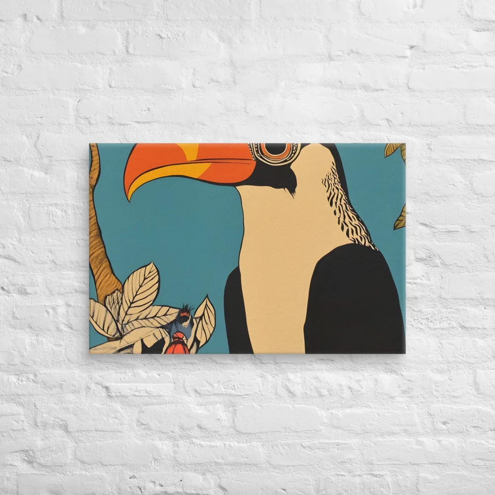Tropical Majesty: The Toucan at Rest | Canvas | 20″×30″