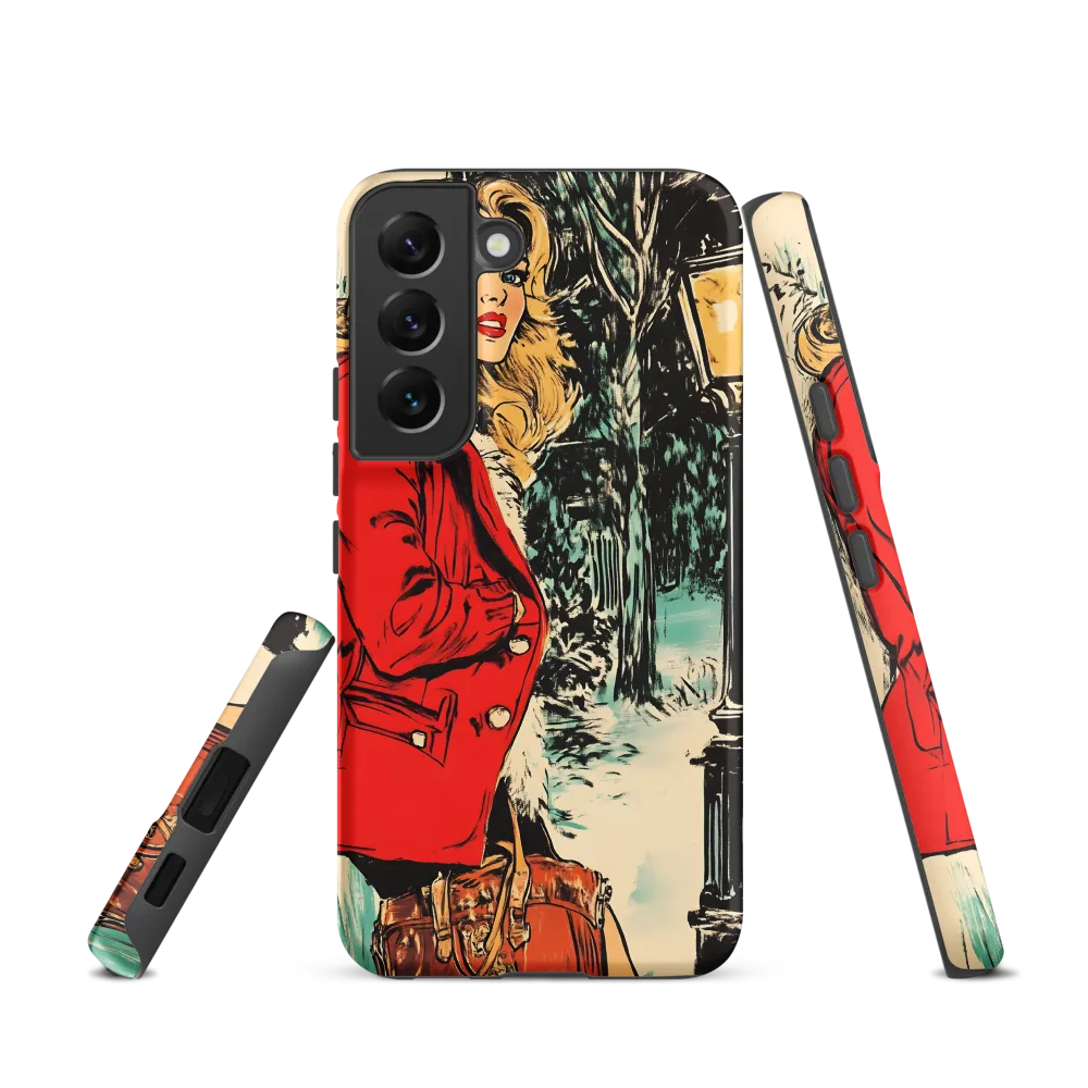 Winter Glamour in Red | Phone Case |  S22 | Tough Case | Matte