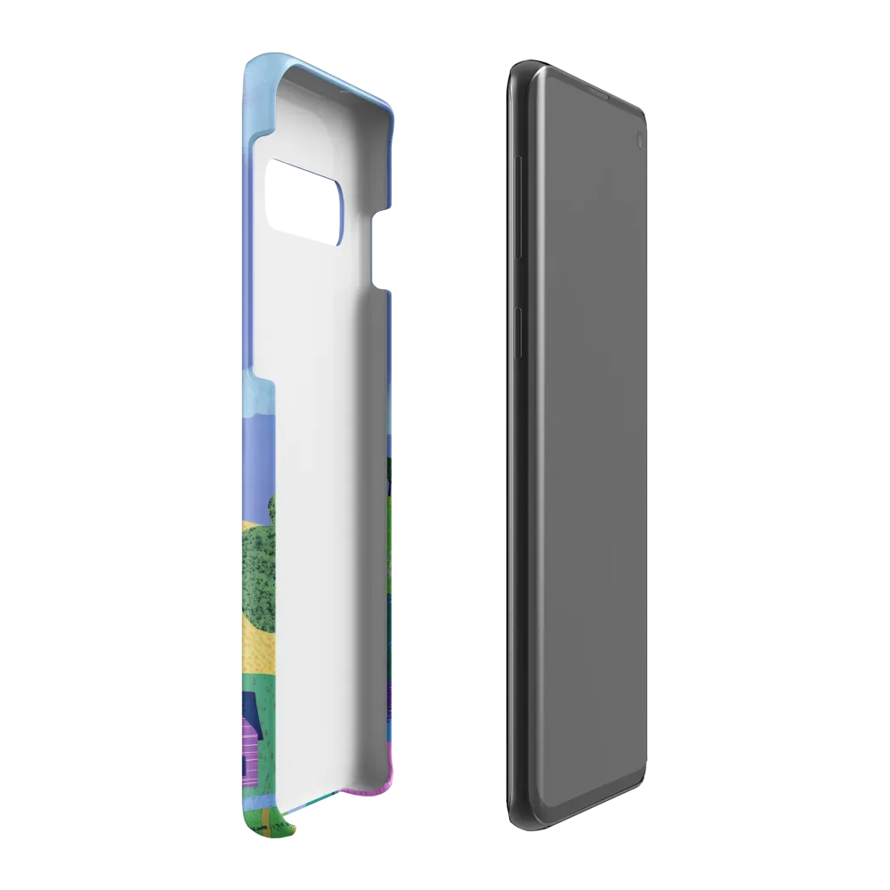 Whimsical Hills and Quaint Homes | Phone Case |  S10 Plus | Snap Case | Matte