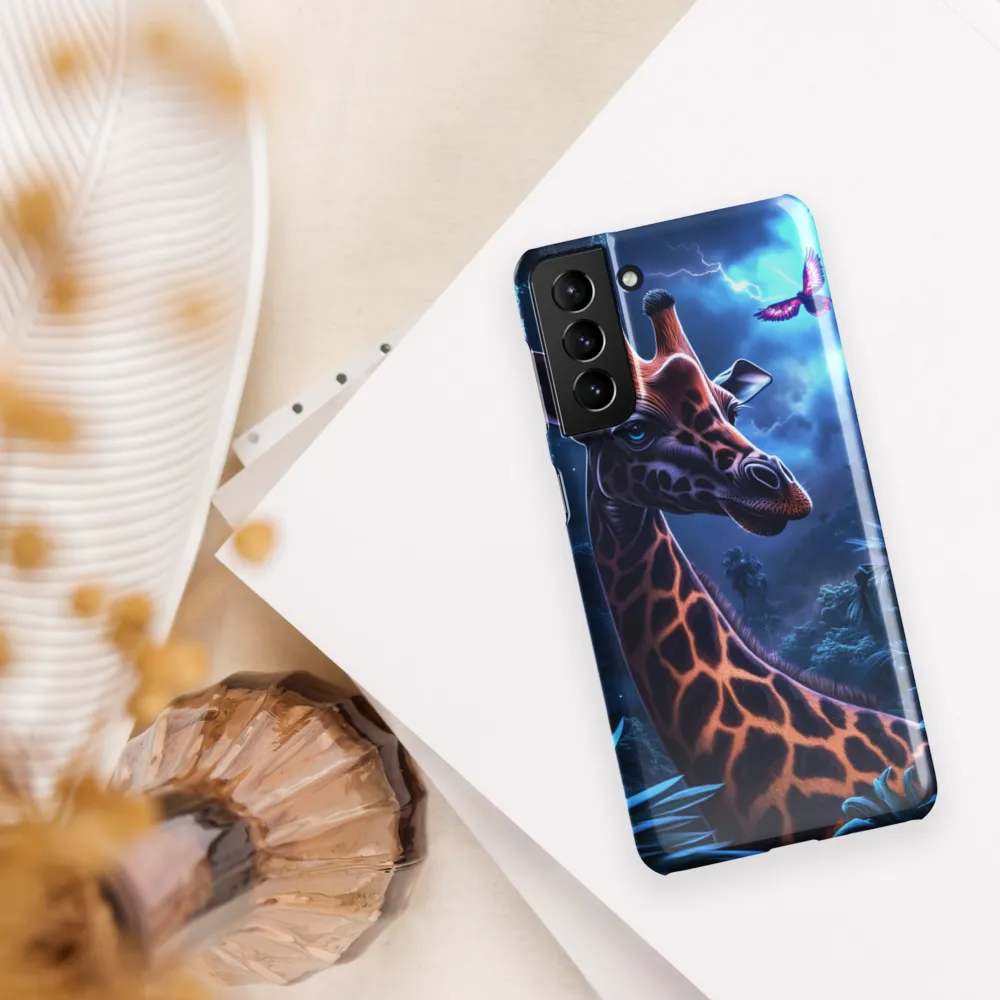 Mystical Giraffe in Twilight Jungle
