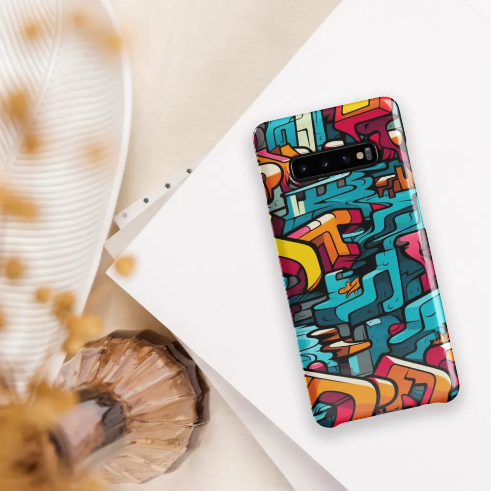 Urban Flow: A Graffiti Odyssey | Phone Case |  S10 Plus | Snap Case | Glossy