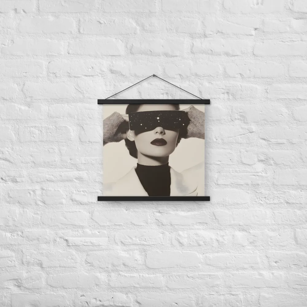 Celestial Elegance | Poster With Black Wood Hanger | 18″×18″