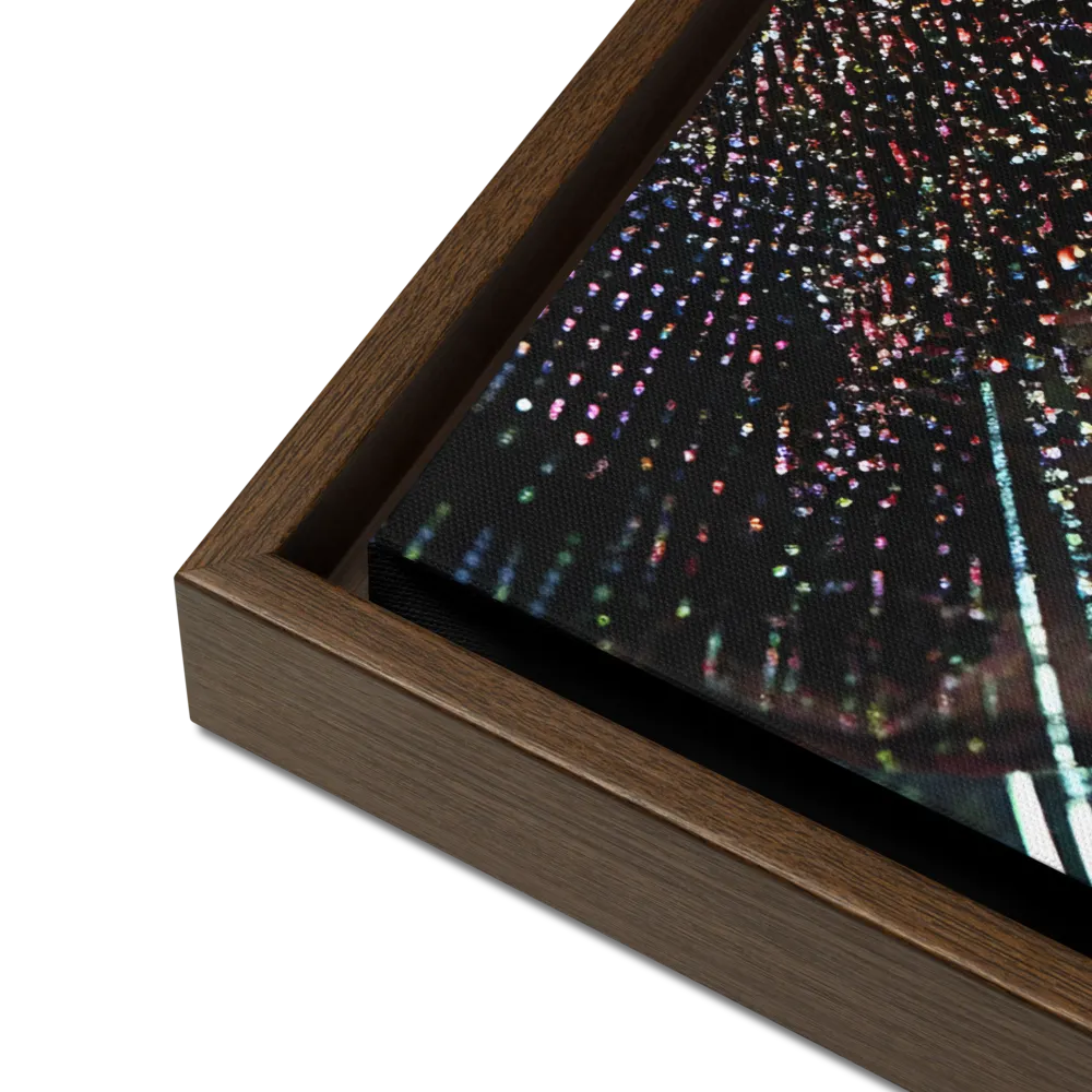 Fractured Identity | Canvas with Brown Frame | 16″×20″