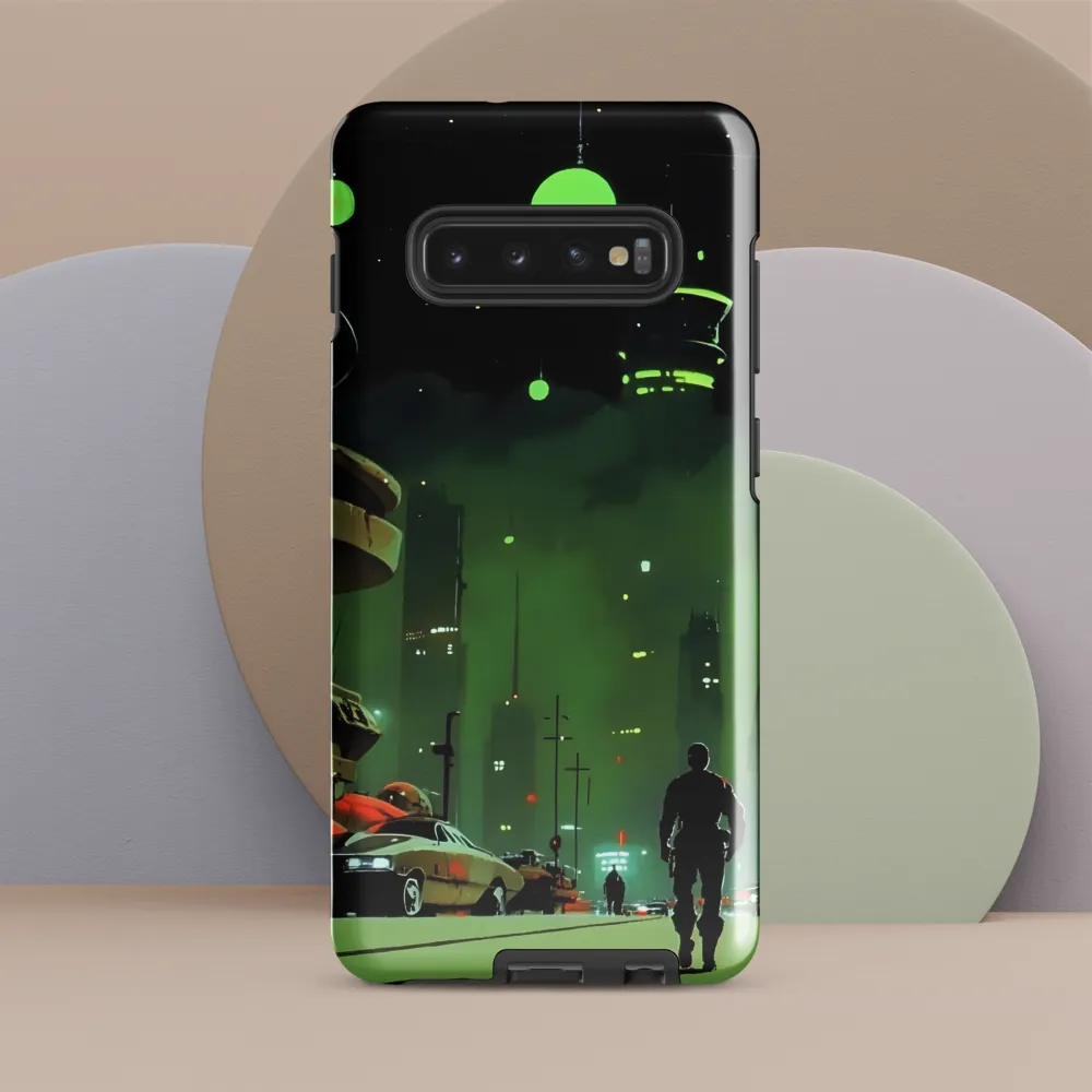 Echoes of a Cyberpunk City | Phone Case |  S10 Plus | Tough Case | Glossy