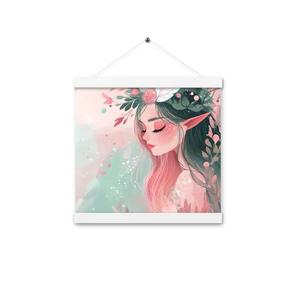 Whispers of Nature | Poster With White Wood Hanger | 12″×12″