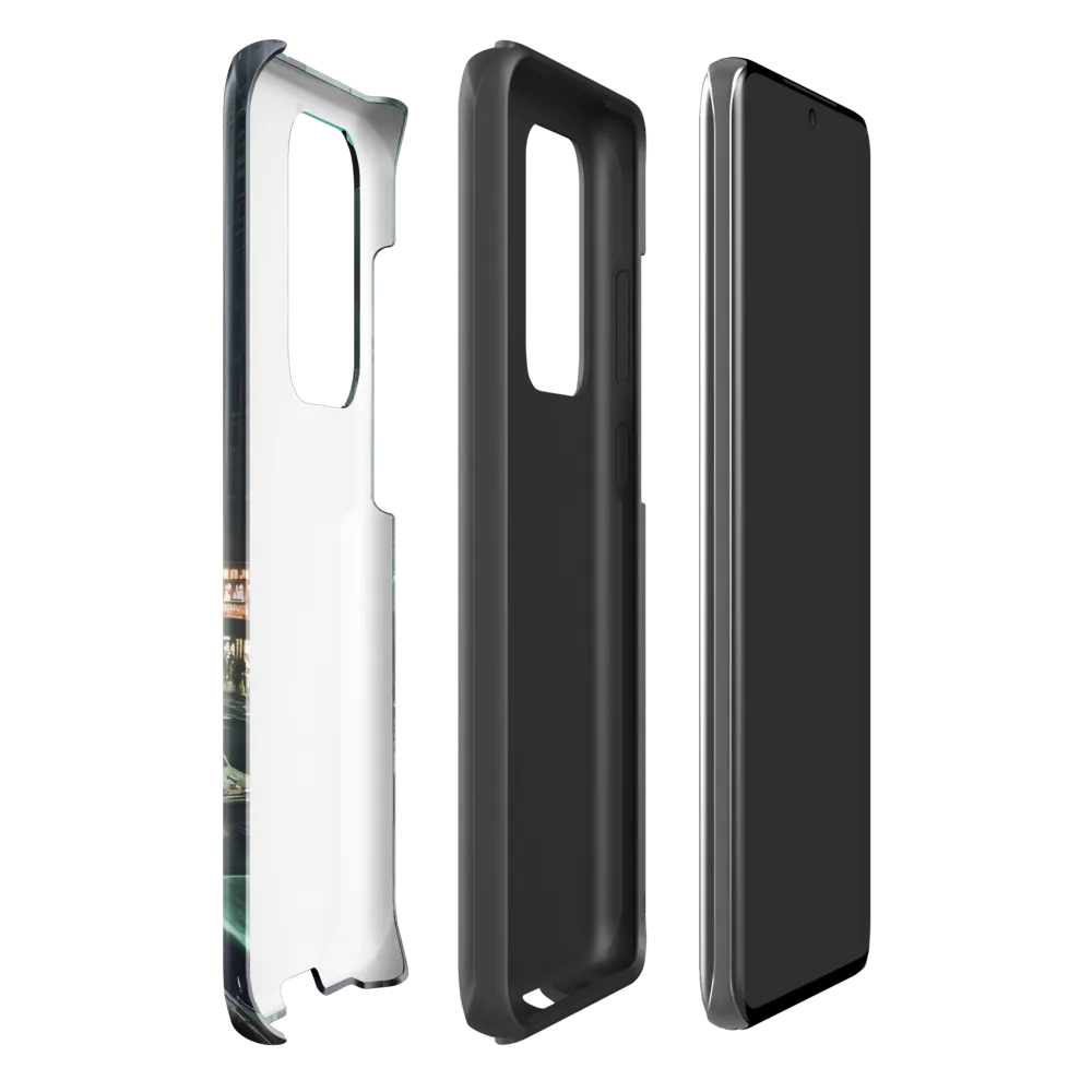 Mysterious Encounters in a Neon City | Phone Case |  S20 Ultra | Tough Case | Glossy