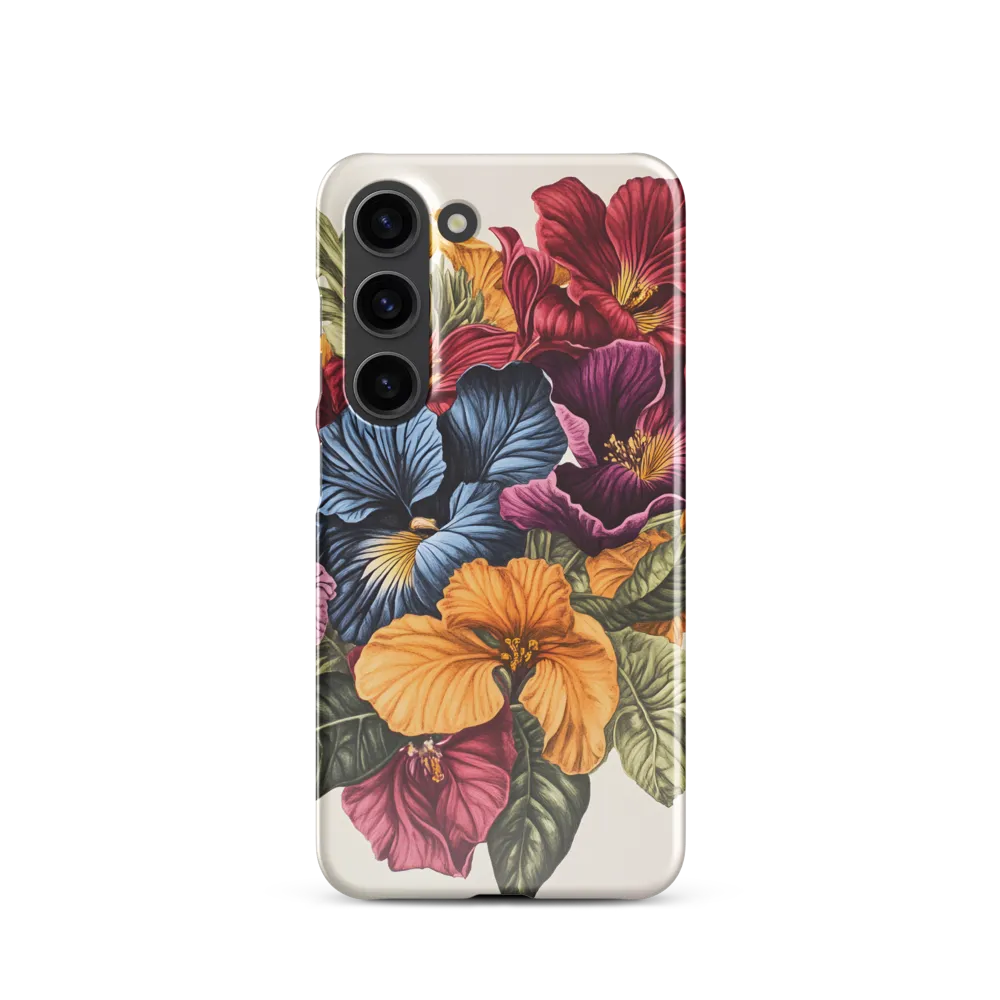 Floral Symphony in Color | Phone Case |  S23 | Snap Case | Glossy