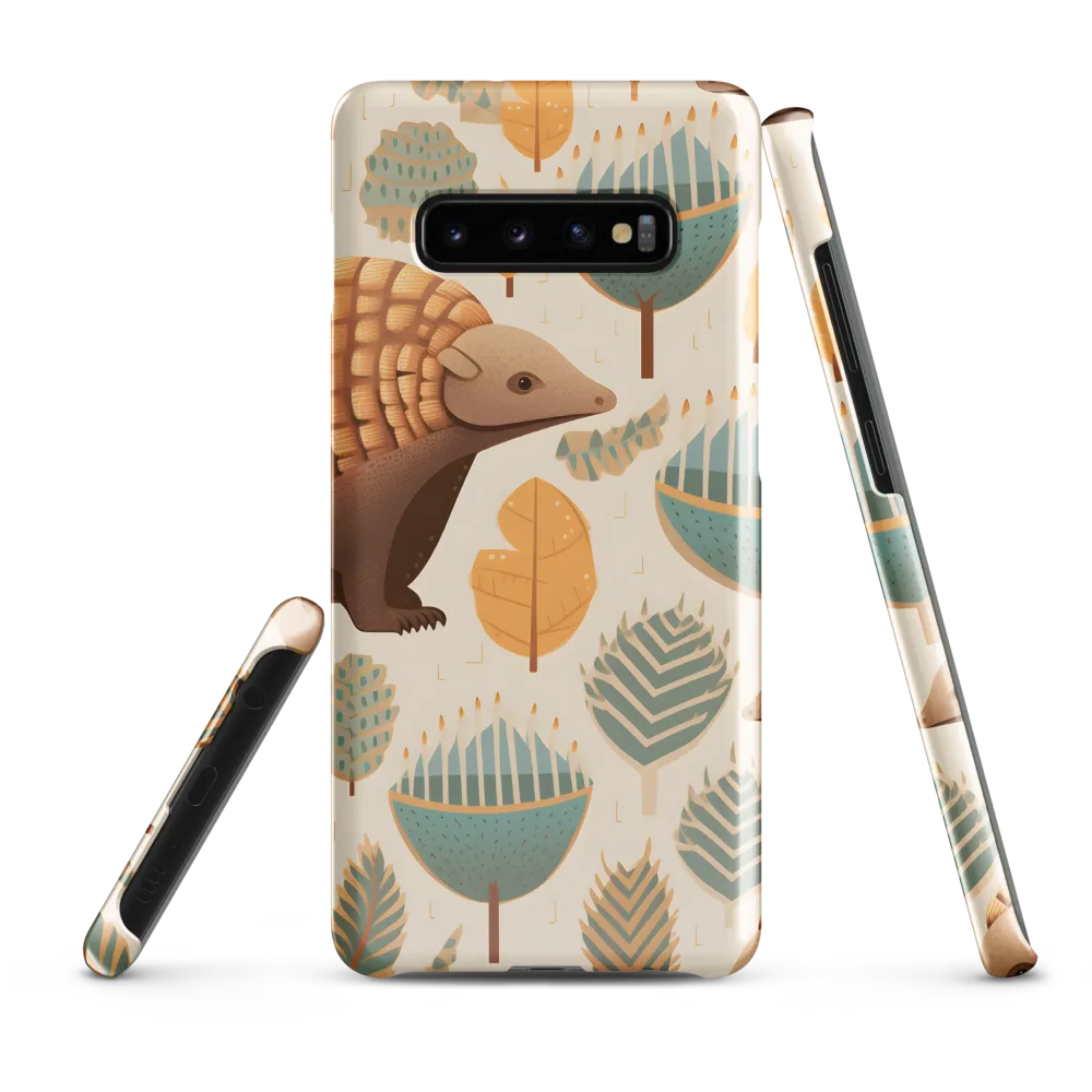 Pangolins in a Whimsical Habitat | Phone Case |  S10 Plus | Snap Case | Glossy