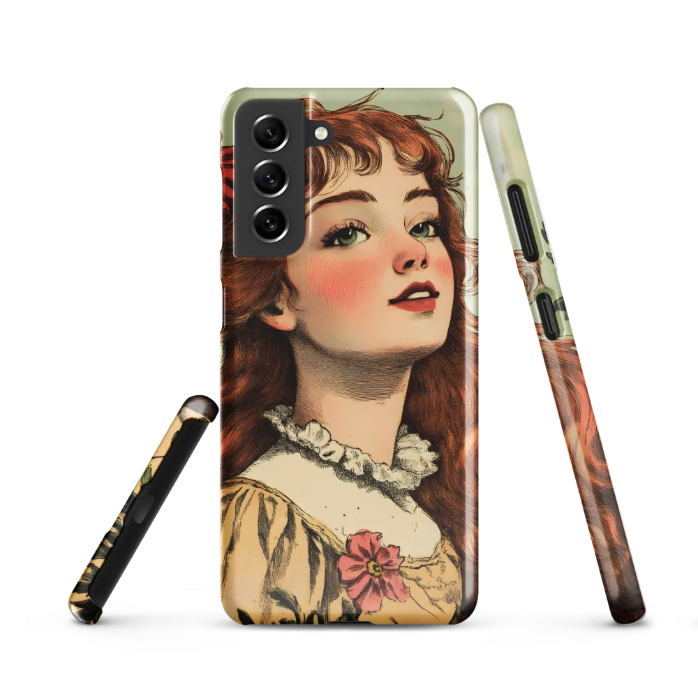 Whimsical Portrait of a Flower-Adorned Girl
