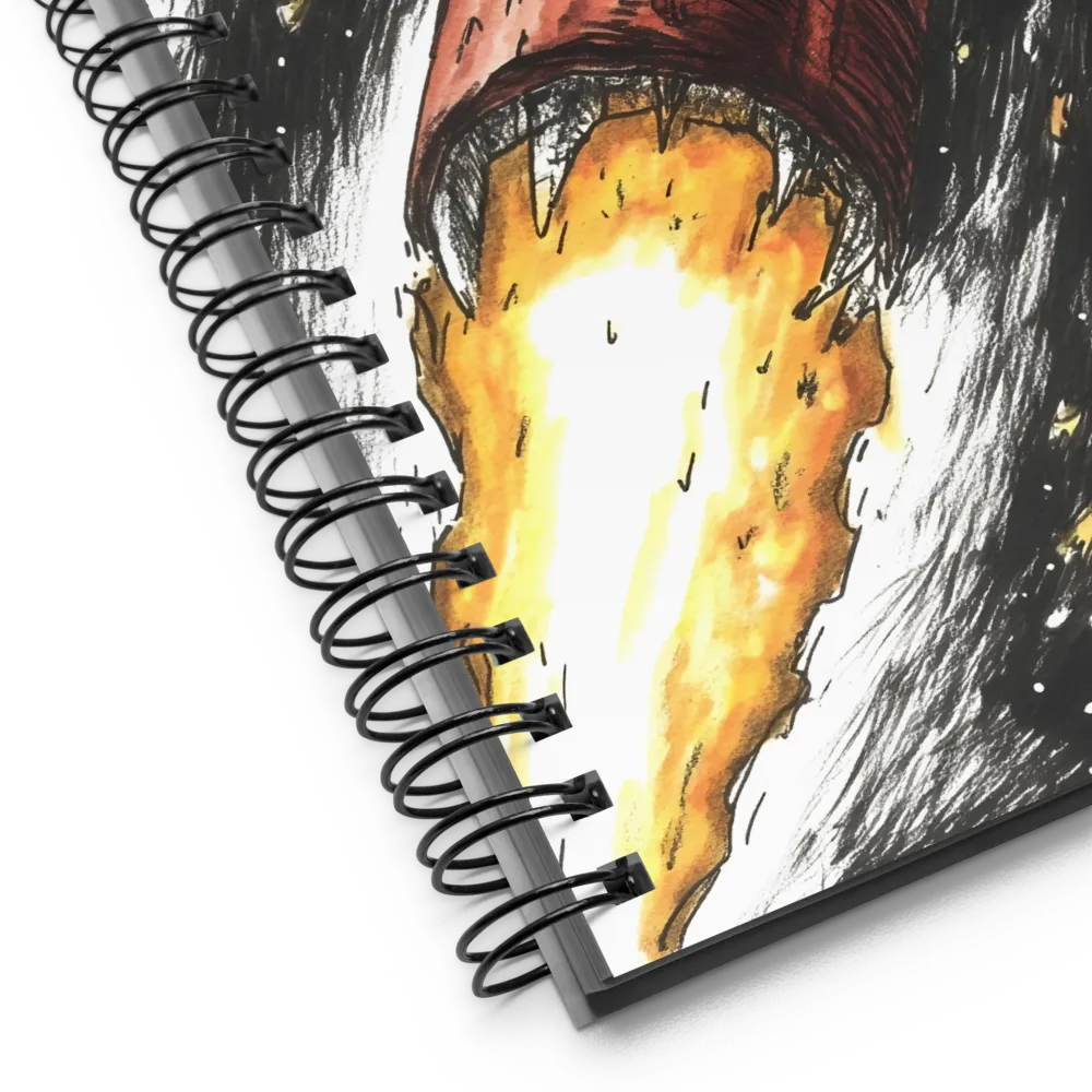 Ignition in the Abyss | Spiral Notebook