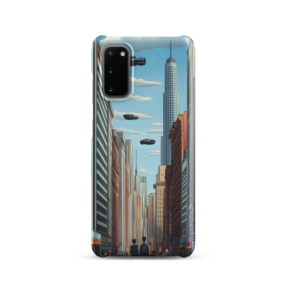Futuristic Stroll through the Urban Skyline