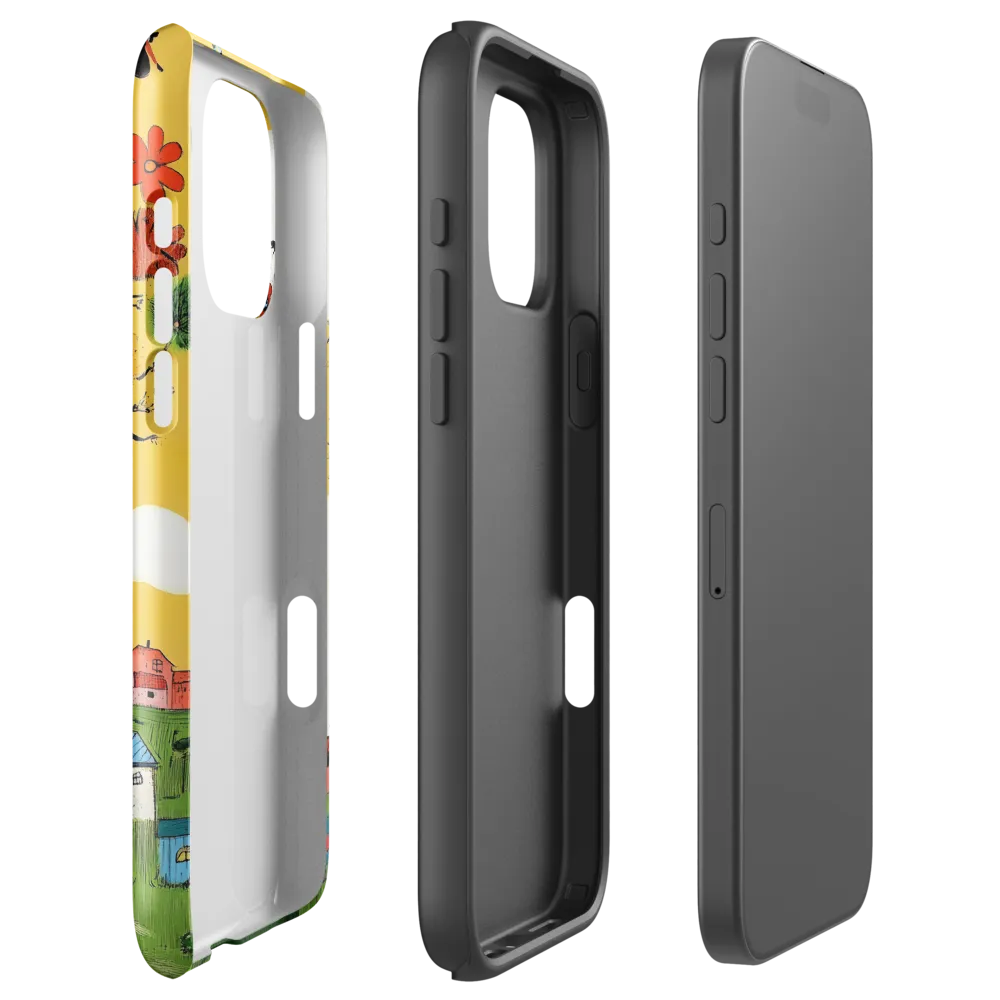 Whimsical Blooms of Life | Phone Case |  16 Pro Max | Tough Case | Glossy