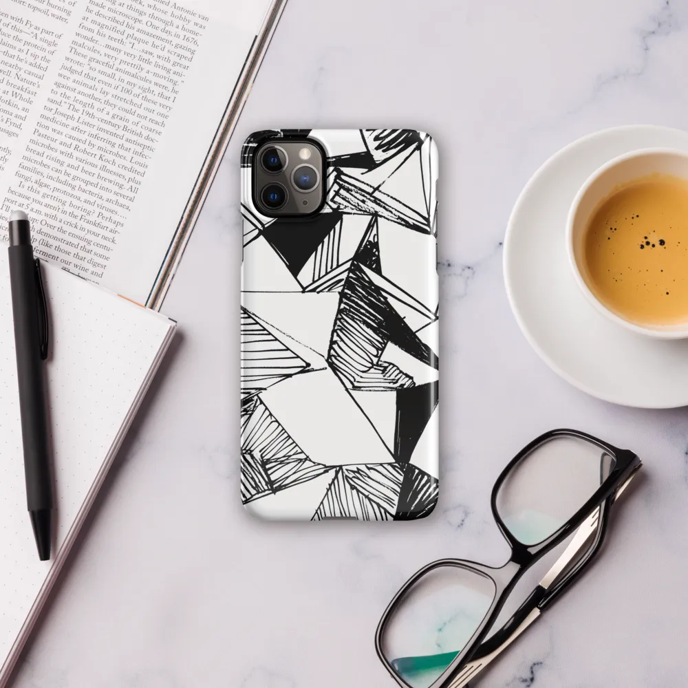 Dynamic Geometry in Ink | Phone Case |  11 Pro Max | Snap Case | Glossy