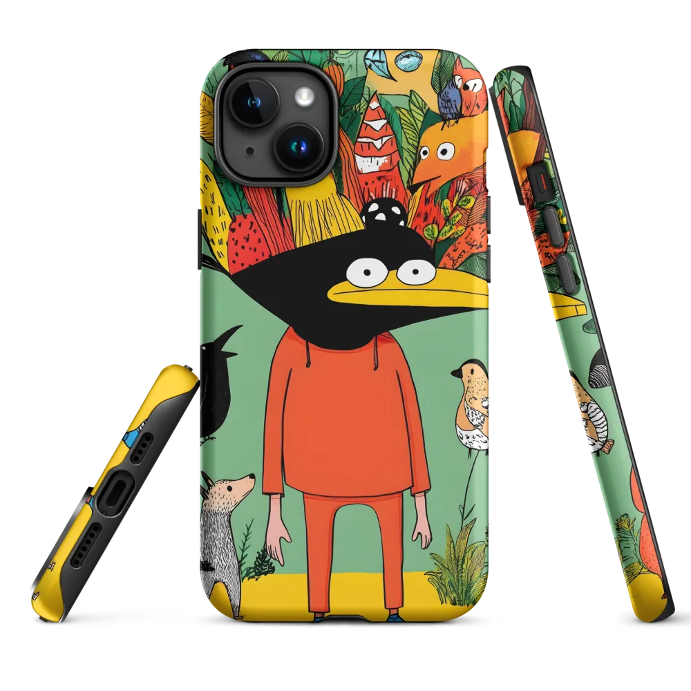 Whimsical Encounter in a Colorful Jungle