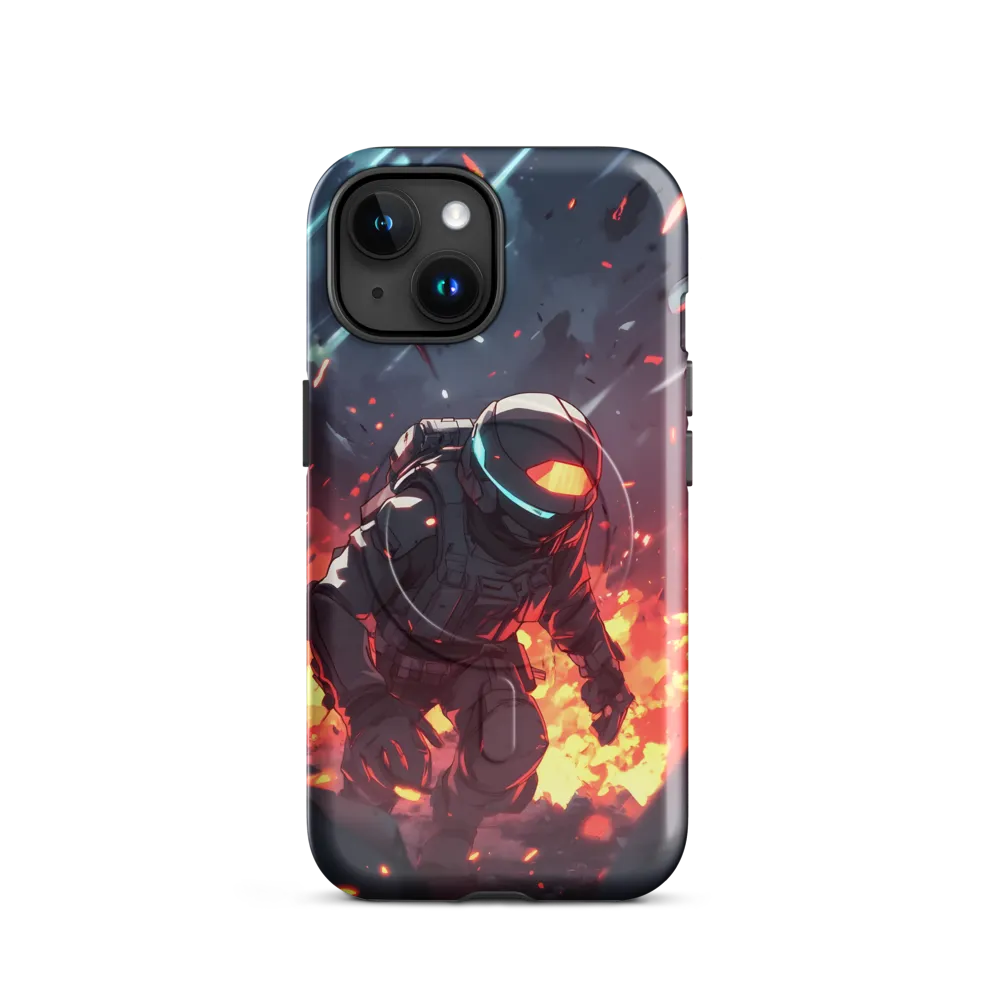 Astronaut Amidst Chaos