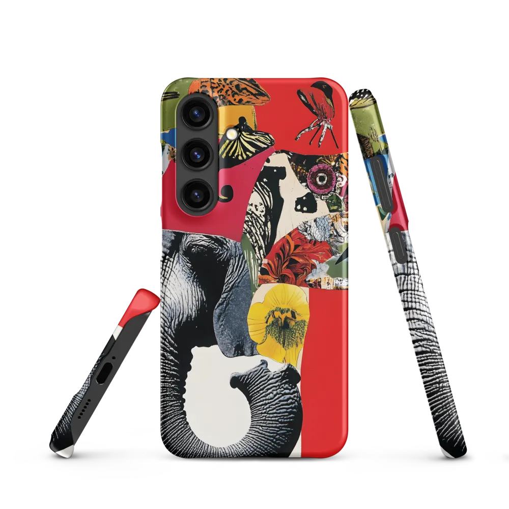 Whimsical Elephant: A Vibrant Collage of Life