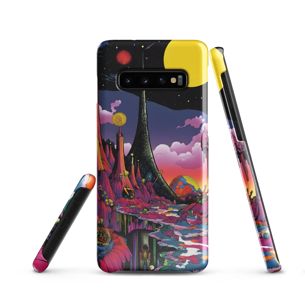 Celestial Dreams: A Journey Through an Alien Landscape | Phone Case |  S10 | Snap Case | Glossy