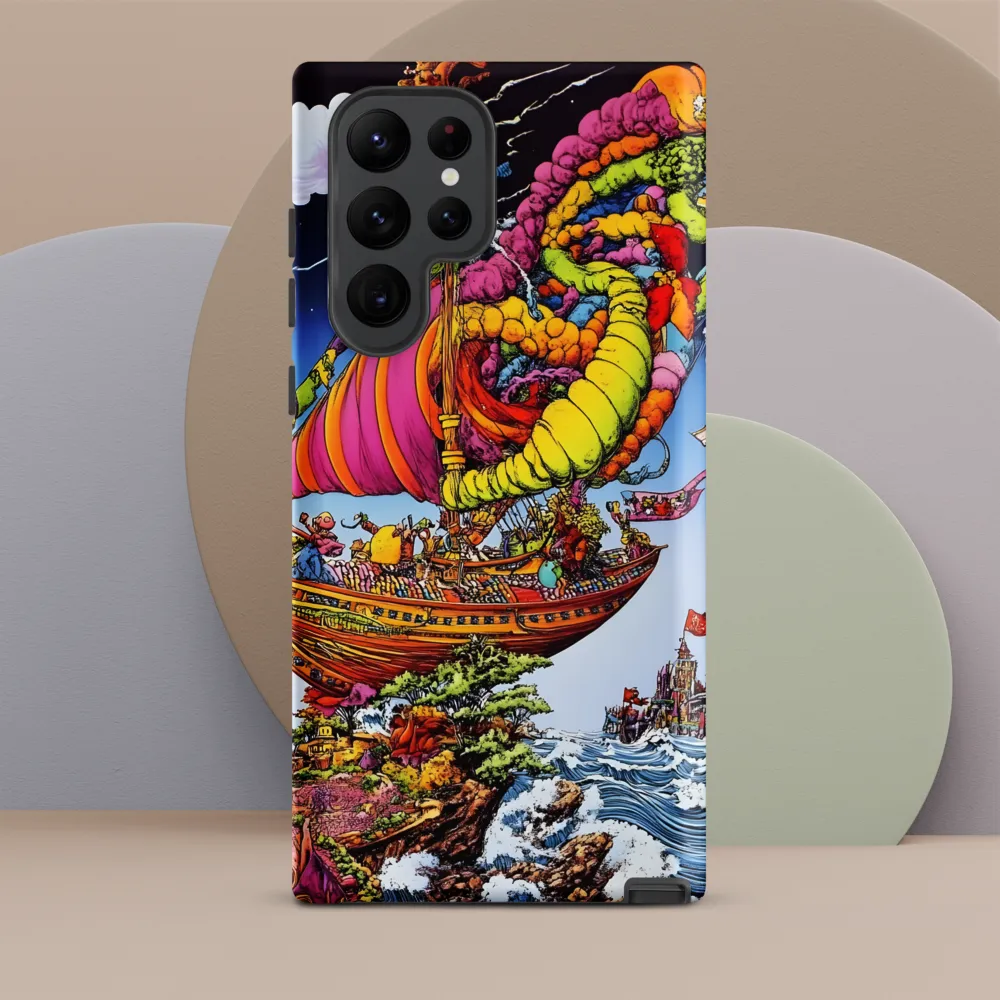 Voyage of Whimsy: A Surreal Sailor's Dream | Phone Case |  S22 Ultra | Tough Case | Matte