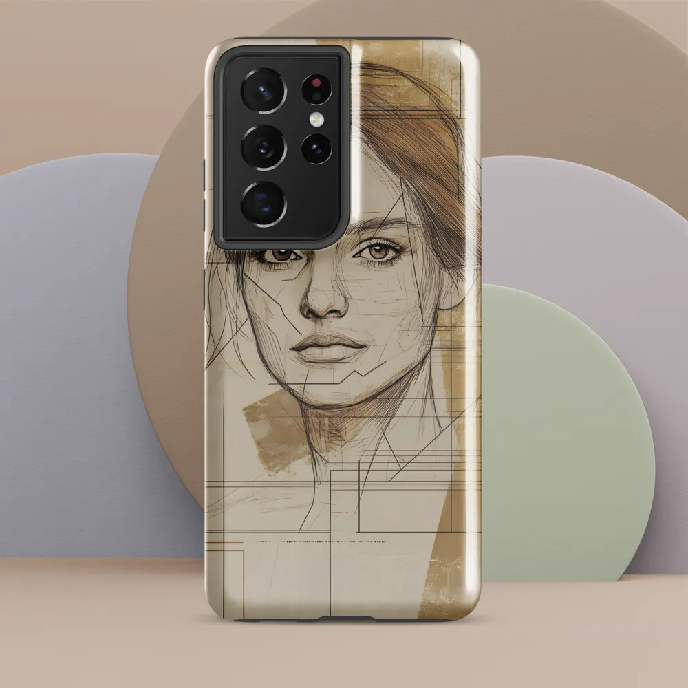 Geometric Elegance: A Modern Portrait