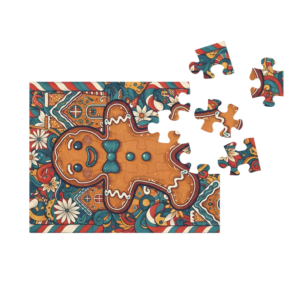 Gingerbread Joy 
 Jigsaw Puzzle in Tin Box