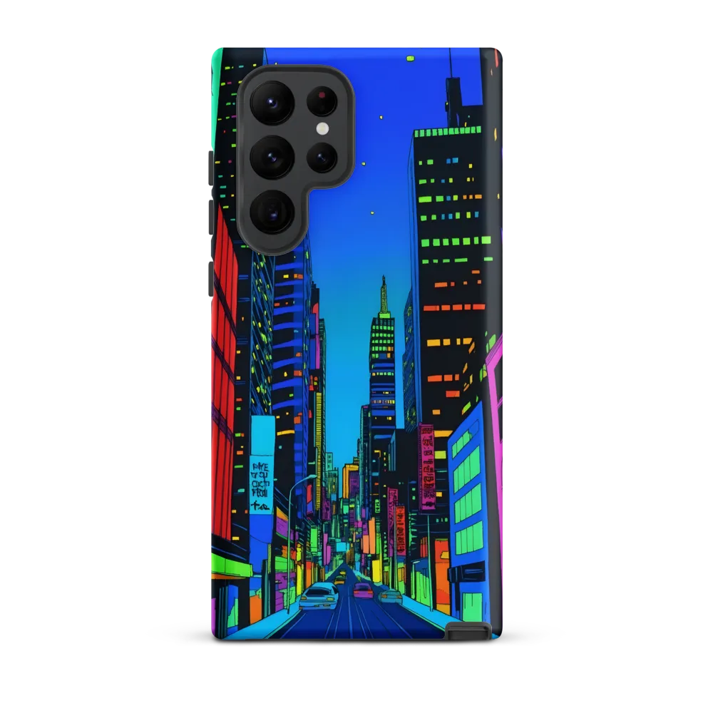 Neon Dreamscape: A Futuristic City at Dusk