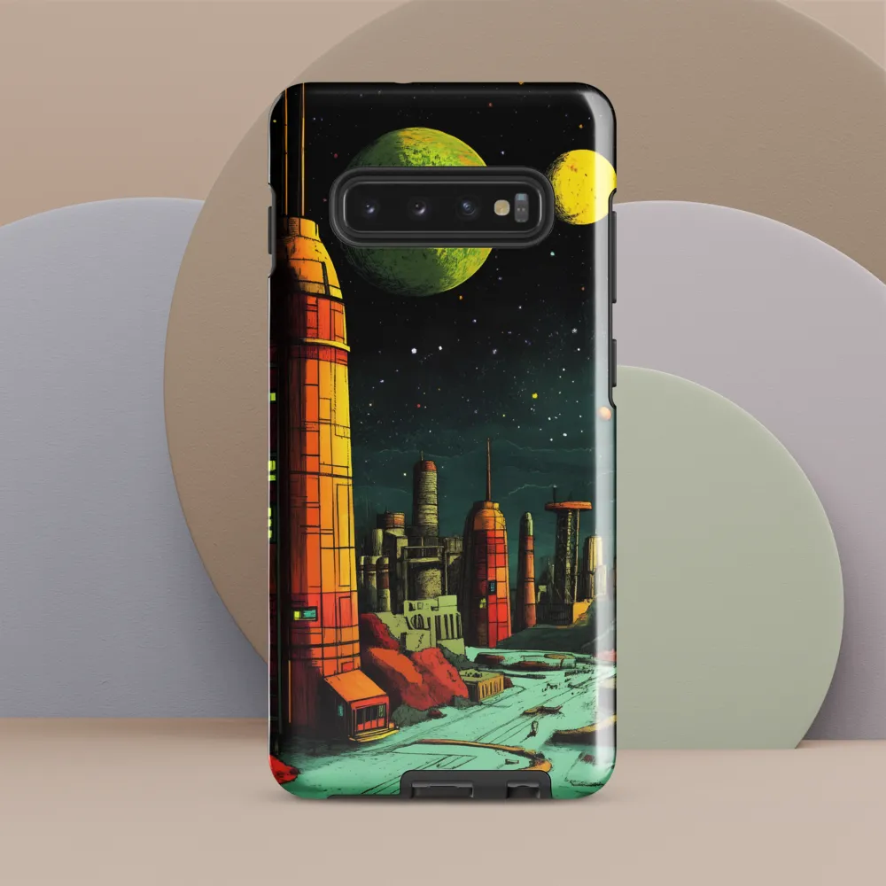 Cosmic Cityscape | Phone Case |  S10 Plus | Tough Case | Glossy