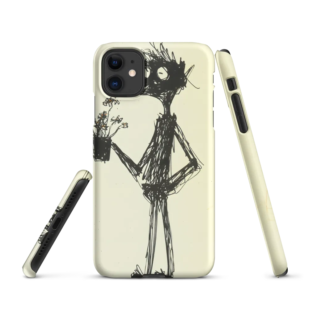 Whimsical Figure with Flowers