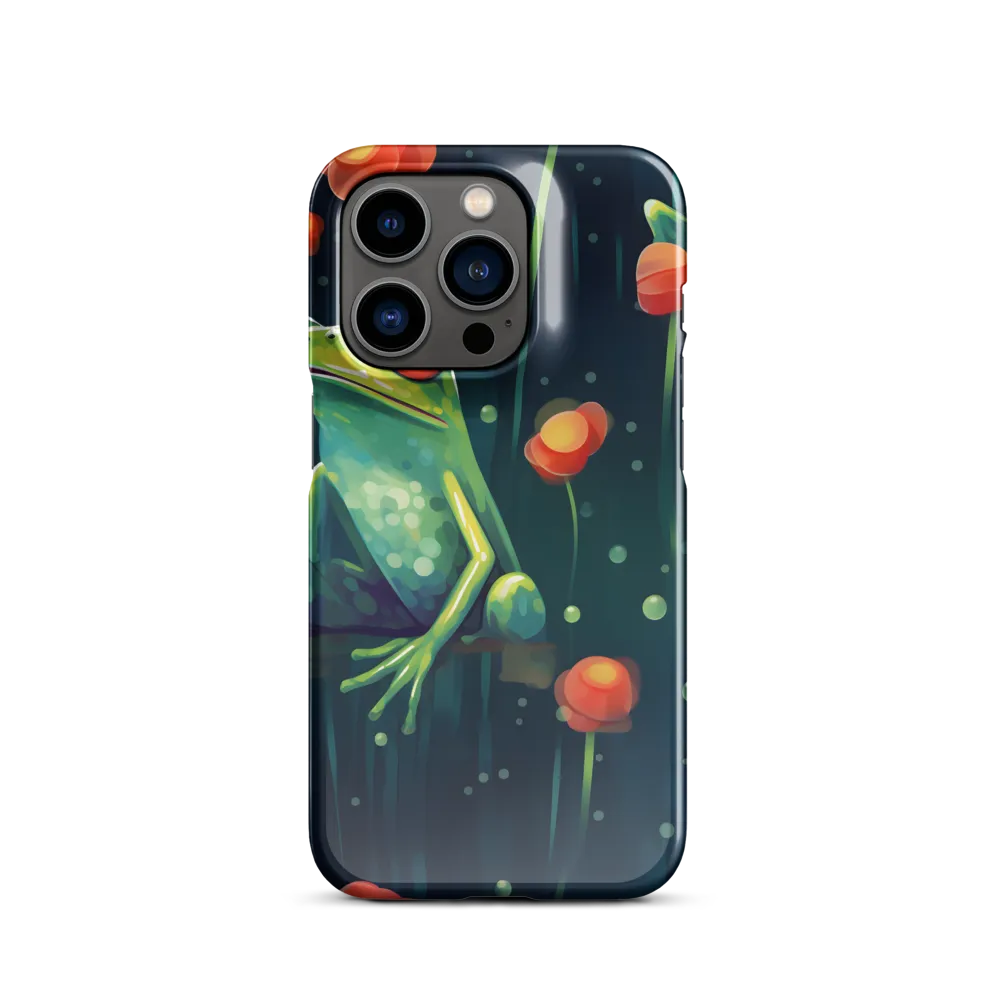 Playful Frogs in a Lush Pond