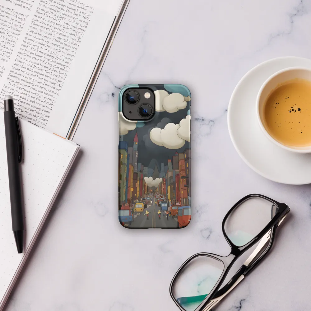 Urban Symphony: A City Awakens at Dusk | Phone Case |  13 Mini | Snap Case | Matte