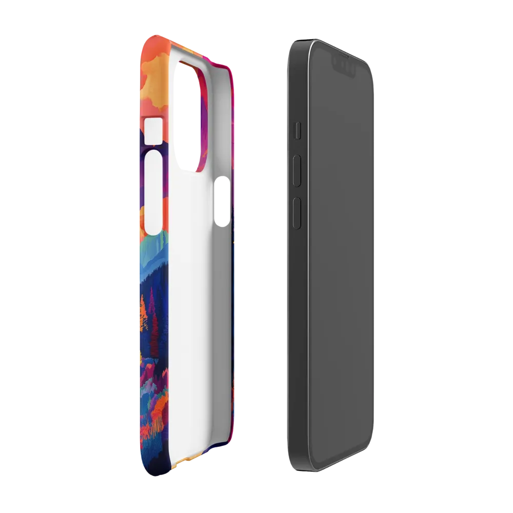 Radiant Serenity: A Surreal Landscape | Phone Case |  13 Pro | Snap Case | Matte