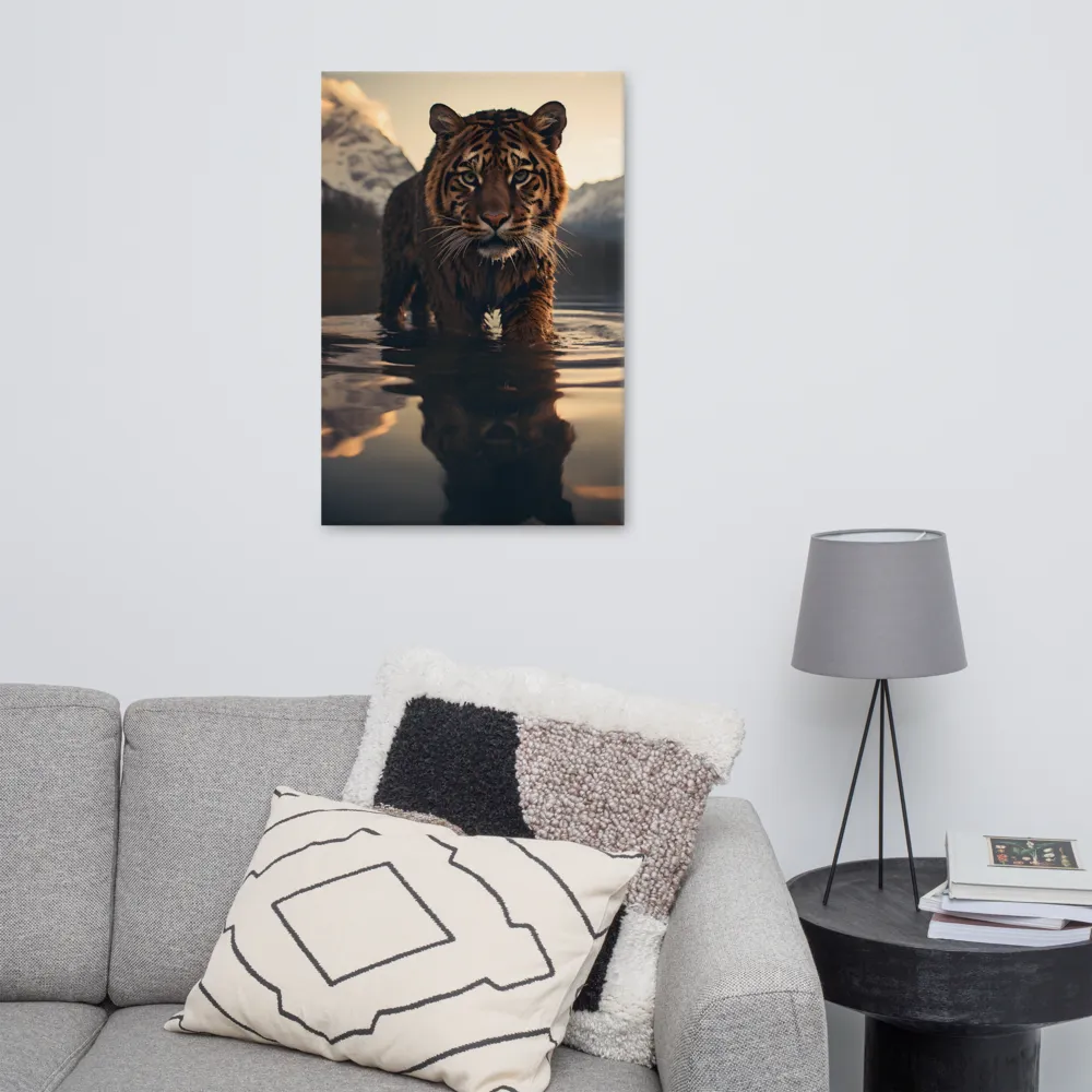 Majestic Reflection: The Tiger's Domain