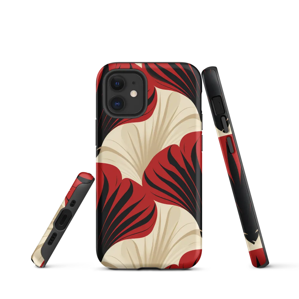 Elegance in Bloom: An Art Deco Floral Reverie | Phone Case |  12 mini | Tough Case | Matte