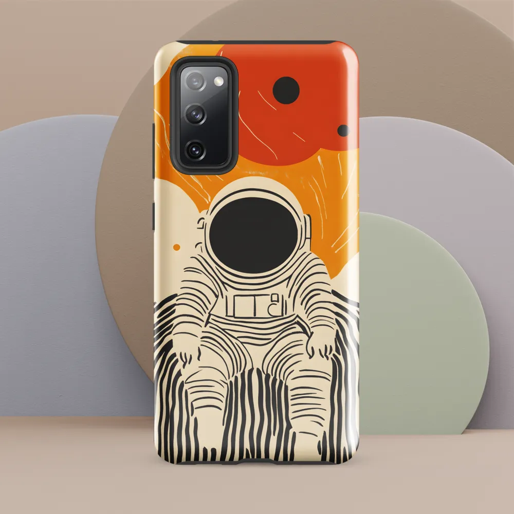 Astronaut in Cosmic Thoughts | Phone Case |  S20 FE | Tough Case | Glossy
