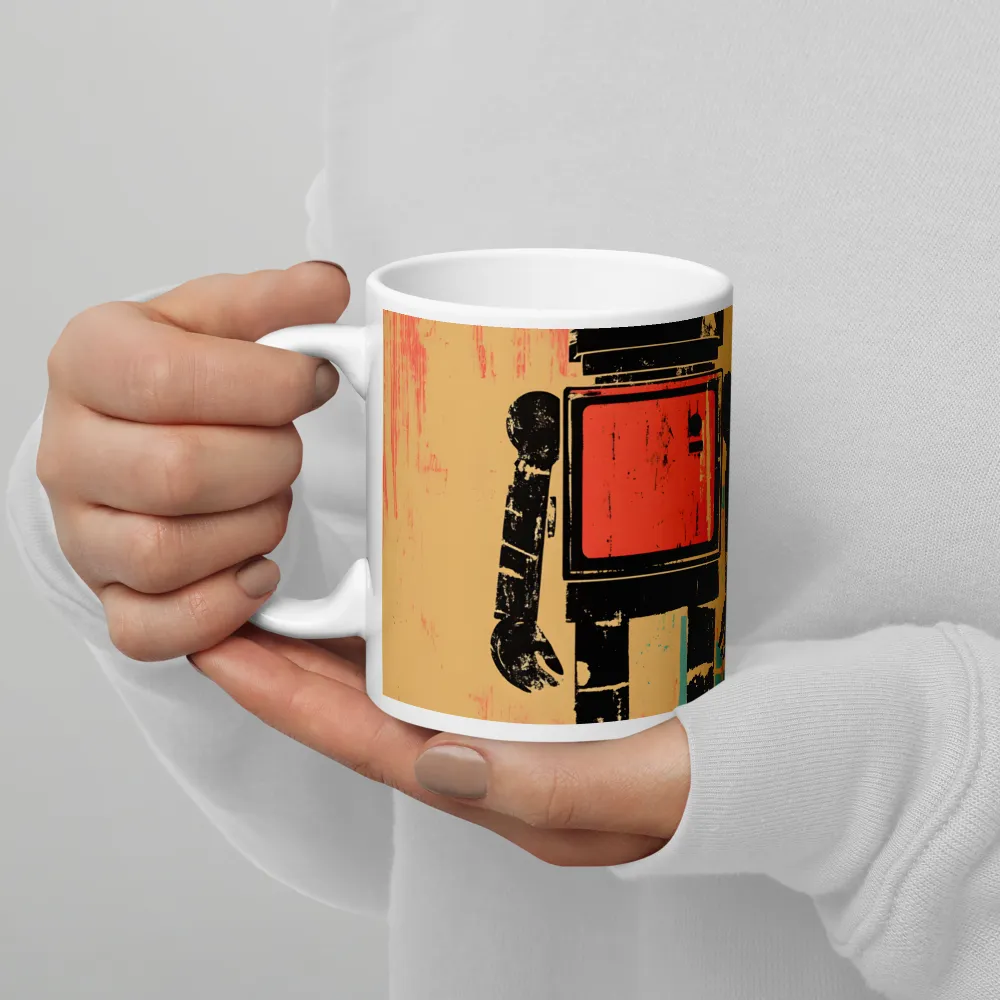 The Retro Robot | Mug with White inside | 11 oz