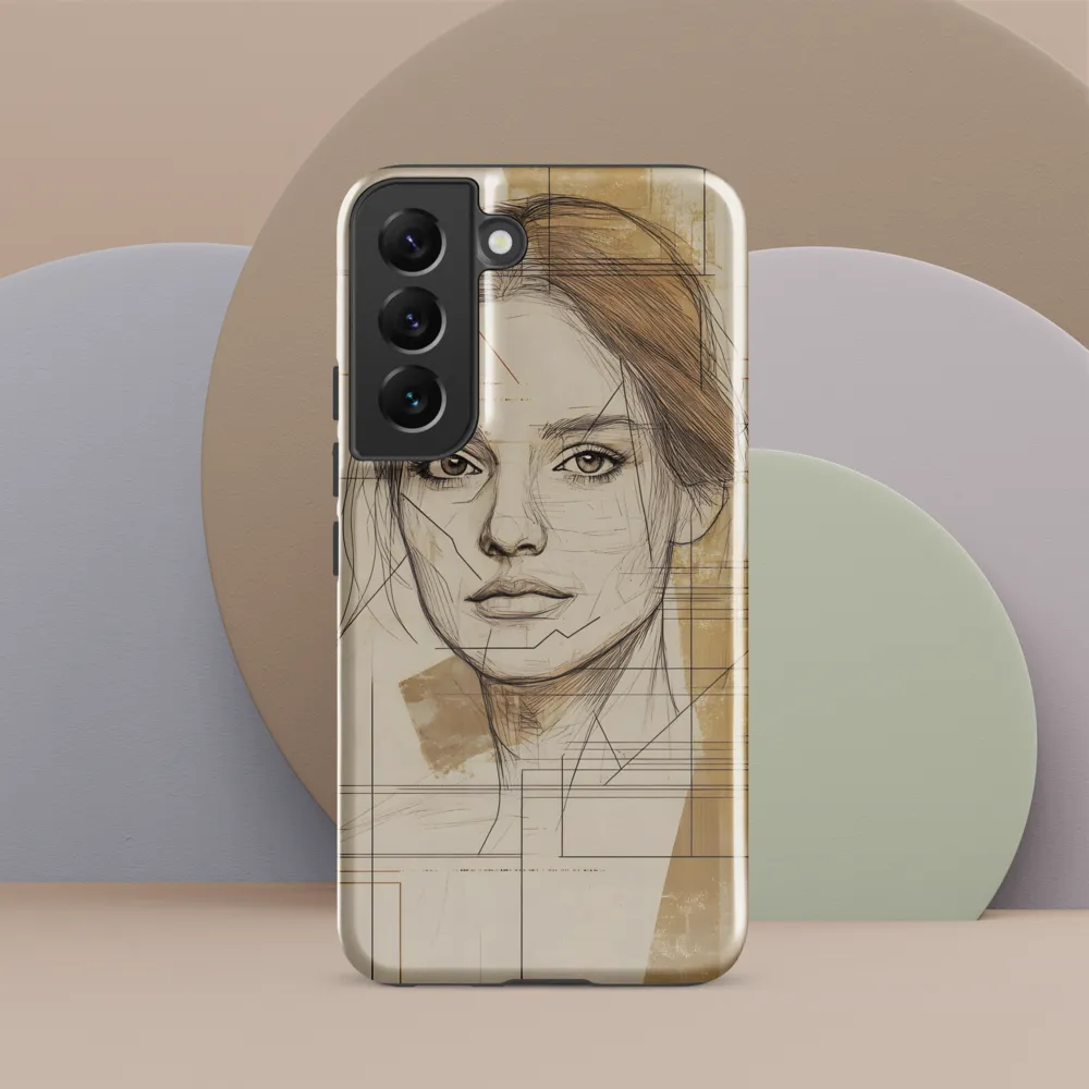 Geometric Elegance: A Modern Portrait