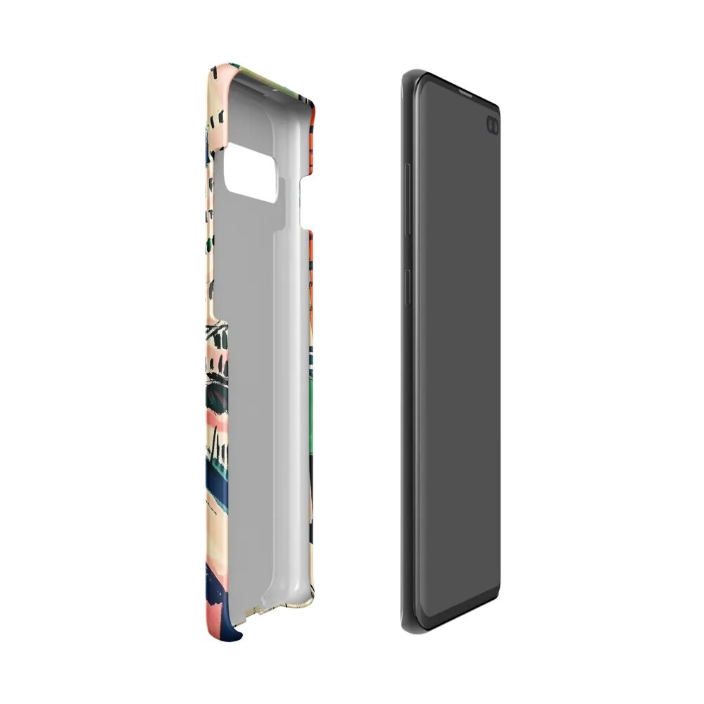 Urban Vibrance: A City in Motion | Phone Case |  S10 | Snap Case | Matte