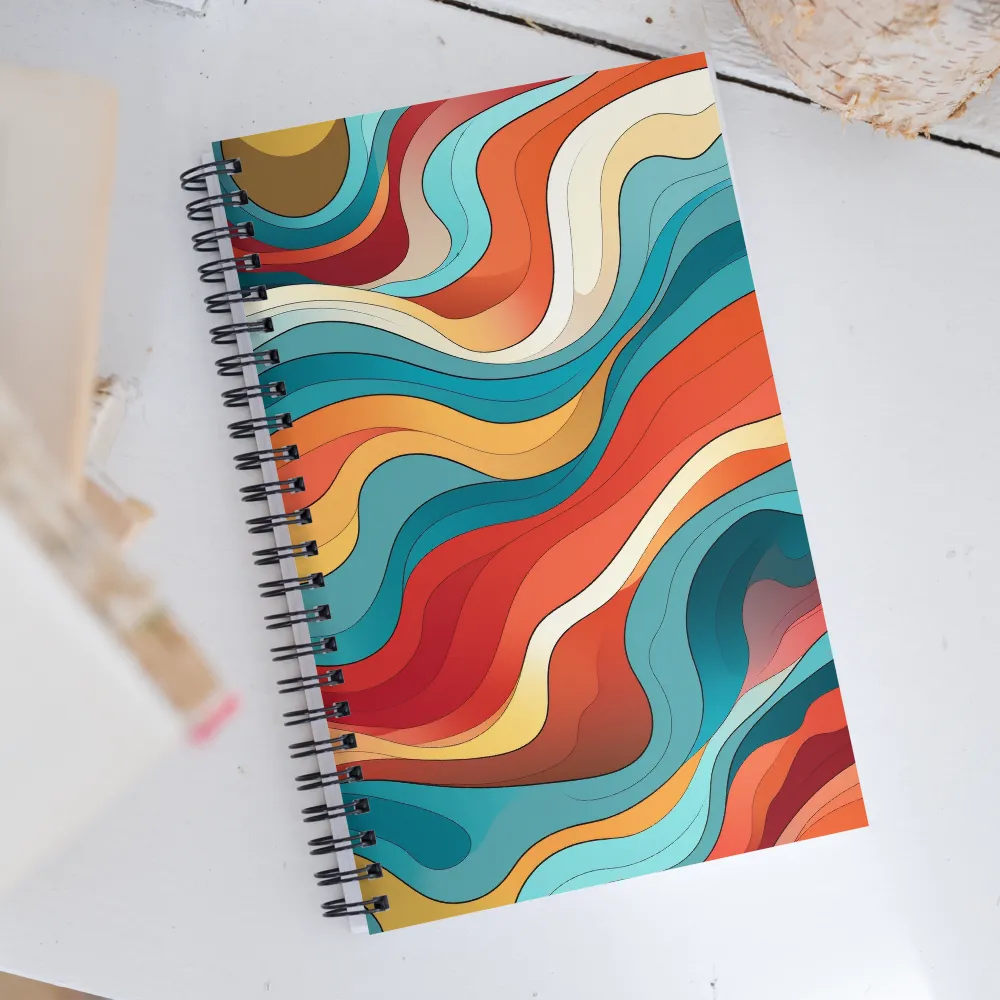 Fluid Harmony | Spiral Notebook