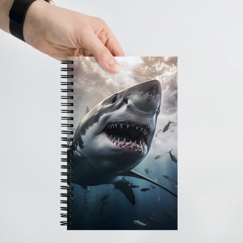 The Apex Predator: An Underwater Encounter | Spiral Notebook