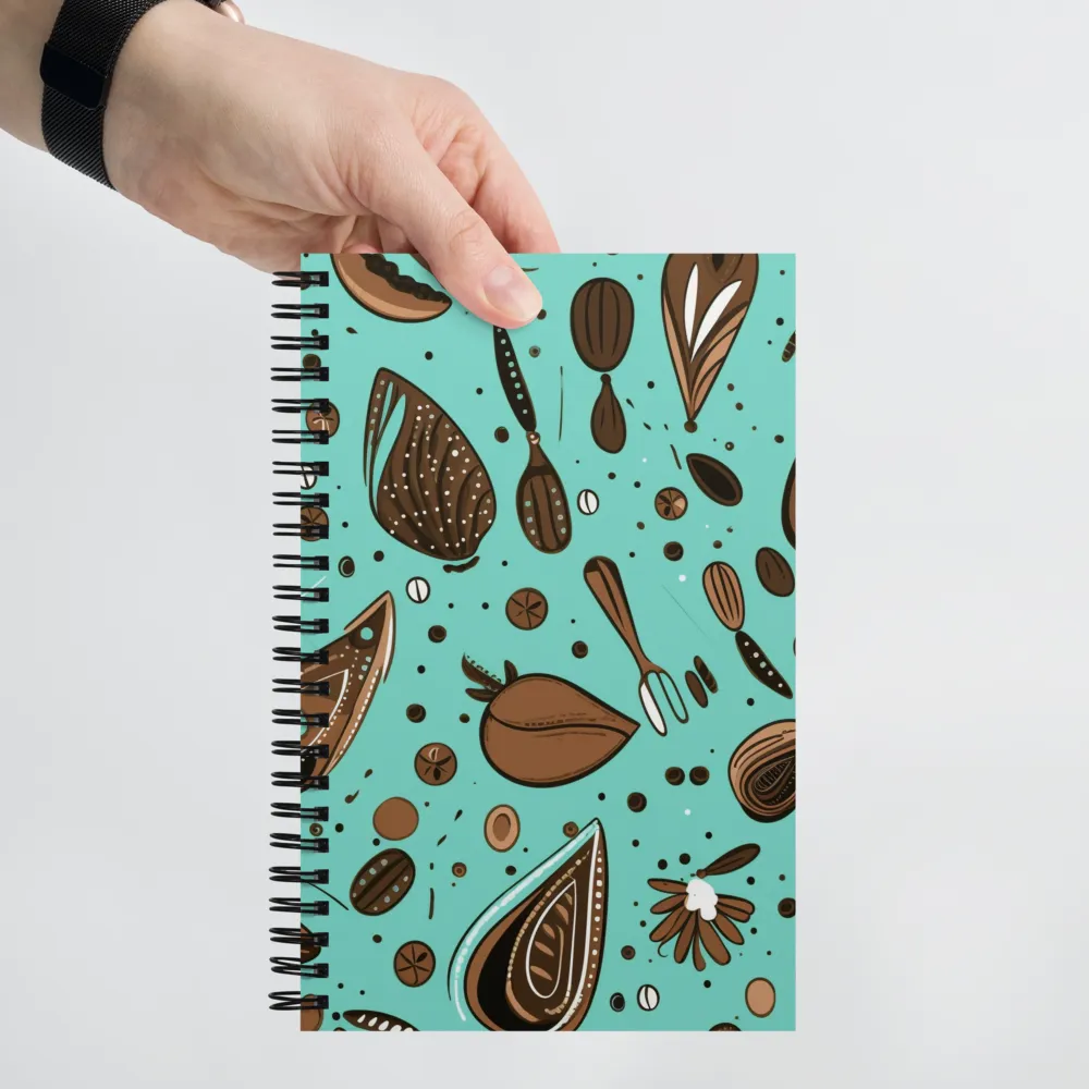 Whimsical Culinary Print | Spiral Notebook