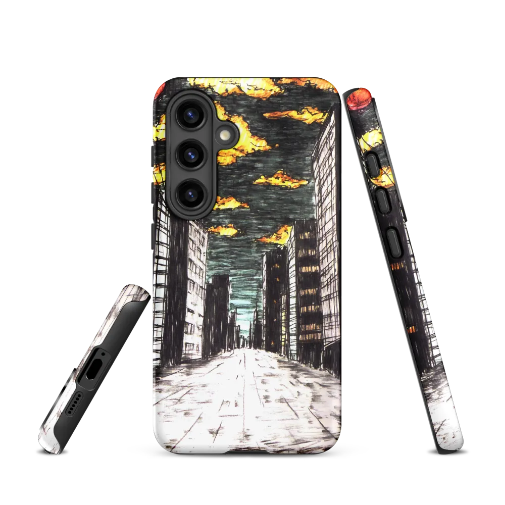 Eclipsed Cityscape