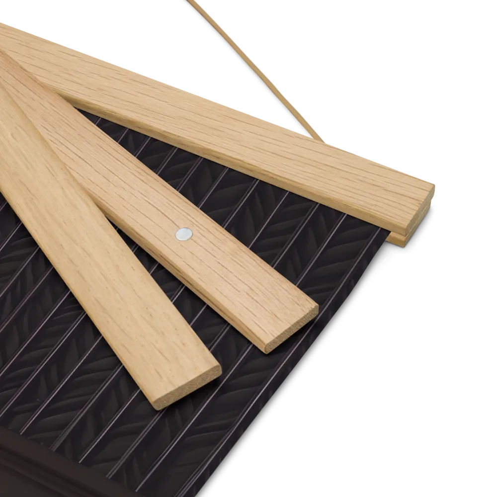 Elegance in Contrast: A Modern Interior Design | Poster With Oak Wood Hanger | 16″×16″