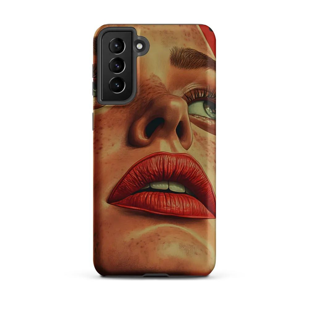 Red Intensity: A Portrait of Elegance