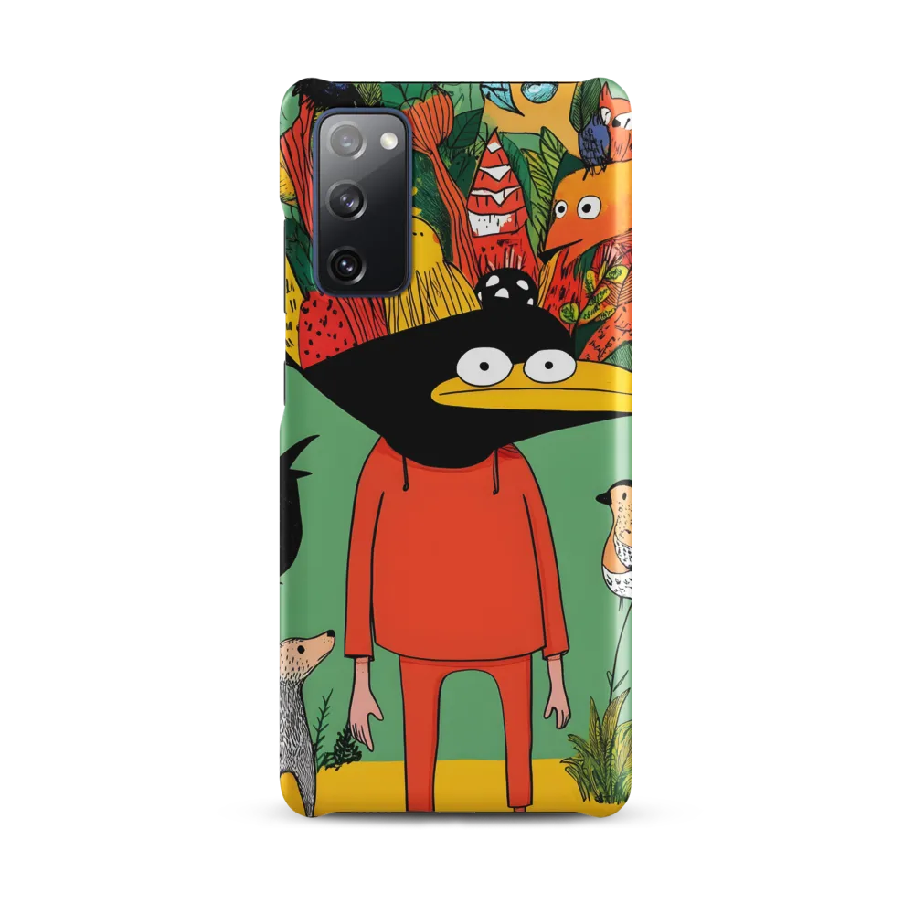Whimsical Encounter in a Colorful Jungle