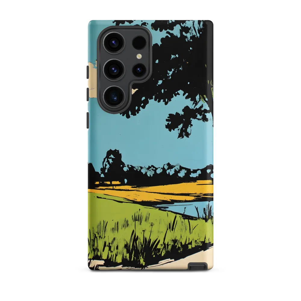 Vibrant Landscape in Pop Art Style