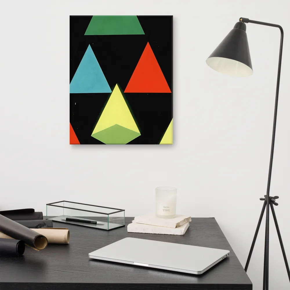 Geometric Harmony in Color | Canvas | 16″×20″