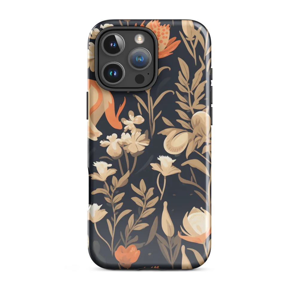 Floral Harmony: A Dance in the Dark