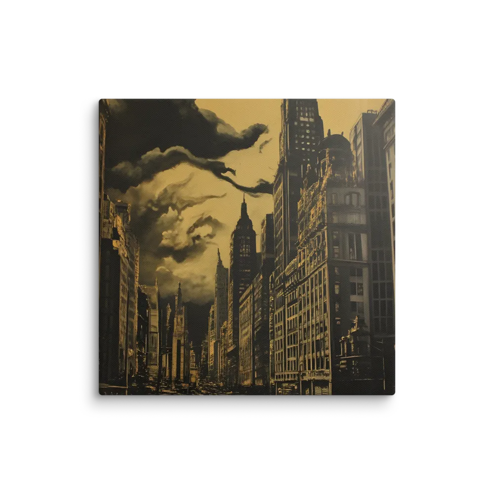 Echoes of a Forgotten Skyline | Canvas | 16″×16″
